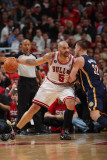 Indiana Pacers v Chicago Bulls - Game Two  Chicago  IL- April 18: Carlos Boozer and Josh McRoberts