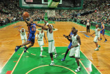 New York Knicks v Boston Celtics - Game Two  Boston  MA - April 19: Toney Douglas and Jermaine O'Ne