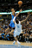 Oklahoma City Thunder v Denver Nuggets - Game Four  Denver  CO - April 25: Russell Westbrook and J