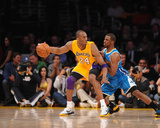 New Orleans Hornets v Los Angeles Lakers - Game Two  Los Angeles  CA - April 20: Kobe Bryant and Ch