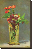 Carnations and Clematis in a Crystal Vase