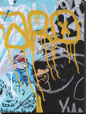 Yellow Aqua Graffiti I