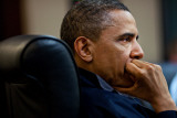 President Obama: Discussion of the mission against Osama bin Laden: Situation Room  May 1  2011