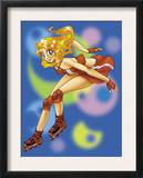 Girl on In-Line Roller-Skates