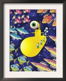 Submarine Surrounded by Fish