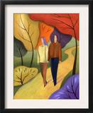 Couple Walking Through Forest