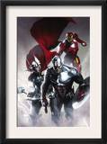 Secret Invasion 6 Cover: Captain America  Thor and Iron Man