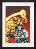 X-Force 5 Cover: Cable and Thing