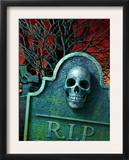 Skull on Headstone