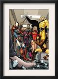 Dark X-Men 3 Group: Iron Patriot  Wolverine  Ms Marvel  Hawkeye  Ares and Sentry Fighting