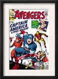 Avengers Classic 4 Cover: Captain America  Iron Man  Thor  Giant Man and Wasp