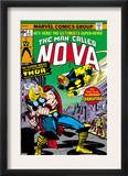Nova: Origin Of Richard Rider - The Man Called Nova 4 Cover: Nova and Thor
