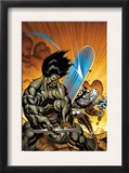 Skaar: Son Of Hulk 7 Cover: Skaar and Silver Surfer
