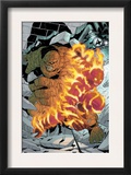 Marvel Age Fantastic Four 6 Cover: Thing and Human Torch Fighting