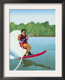 Man Waterskiing