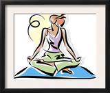 A Woman Meditating