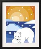 Polar Bear with Cub