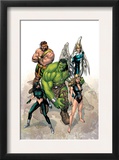 Incredible Hulk 109 Cover: Hulk  Namora  Hercules  Angel  Black and Carmilla