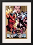 New Avengers 48 Group: Captain America  Spider Woman  Ronin and Wolverine
