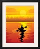 Kayaker at Sunset