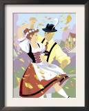 Two Young Adult Male and Female German Dancers