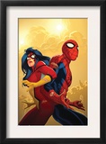 New Avengers 59 Cover: Spider-Man and Spider Woman