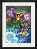 Marvel Team-Up 11 Cover: Hulk  Wolverine  Dr Strange and Nova