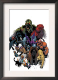 Marvel Pets Handbook Cover: Lockjaw  Lockheed  Devil Dinosaur  Zabu and Old Lace