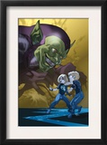 Dark Reign: Fantastic Four 4 Cover: Green Goblin  Richards  Franklin  Richards and Valeria