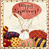 Spring Bunny Holding Egg