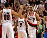 Dallas Mavericks v Portland Trail Blazers - Game Four  Portland  OR - APRIL 23: Brandon Roy and Nic