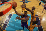 Los Angeles Lakers v New Orleans Hornets - Game Three  New Orleans  LA - APRIL 22: Ron Artest and M