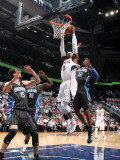 Orlando Magic v Atlanta Hawks - Game Six  Atlanta  GA - APRIL 28: Josh Smith and Dwight Howard
