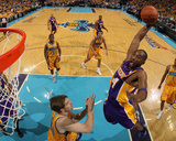Los Angeles Lakers v New Orleans Hornets - Game Three  New Orleans  LA - APRIL 22: Kobe Bryant and 