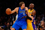 Dallas Mavericks v Los Angeles Lakers - Game Two  Los Angeles  CA - MAY 04: Dirk Nowitzki and Lamar