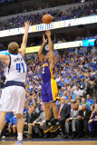 Los Angeles Lakers v Dallas Mavericks - Game Four  Dallas  TX - MAY 8: Derek Fisher and Dirk Nowitz