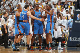 Oklahoma City Thunder v Memphis Grizzlies - Game Four  Memphis  TN - MAY 9: Kevin Durant  Nick Coll