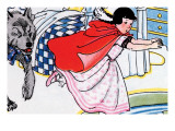 Little Red Riding Hood Chased By the Wolf