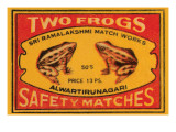 Two Frogs Safety Matches