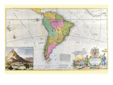 Antique Map of South America