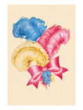 Red  Yellow  Blue Hat Feathers