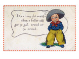 Comic Cartoon - Cowboy Says it's a Bummer When a Guy Doesn't Have a Gal