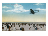 Hampton Beach  New Hampshire - Carnival Week; Airplane over Beach