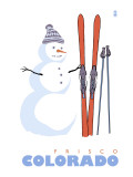 Frisco  Colorado - Snowman with Skis