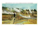 Yellowstone Nat'l Park  Wyoming - Norris Geyser Basin Scene