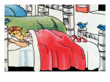 Goldilocks In Baby Bear's Bed