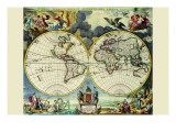 Stereographic Map of the World