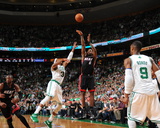 Miami Heat v Boston Celtics - Game Four  Boston  MA - MAY 9: LeBron James and Paul Pierce