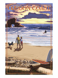 Oregon Coast Scene at Sunset