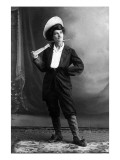 Cowgirl Portrait - Woman Holding Rifle